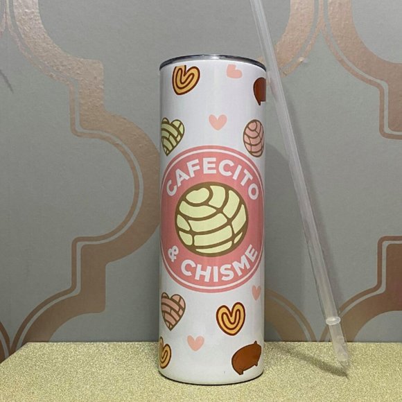 NWT Cafecito & Chisme 20 oz Tumbler - Picture 1 of 3